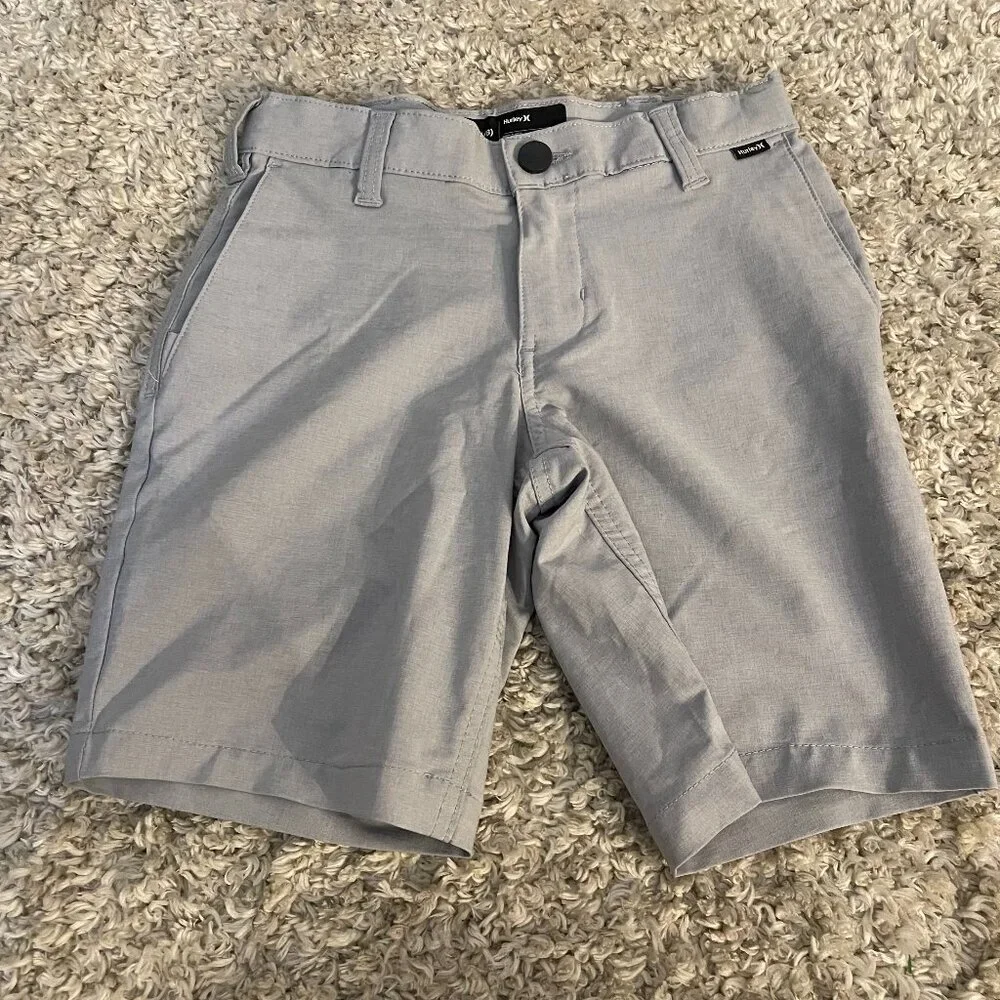 Hurley Boys Gray Hybrid Shorts S (7/8) NWOT